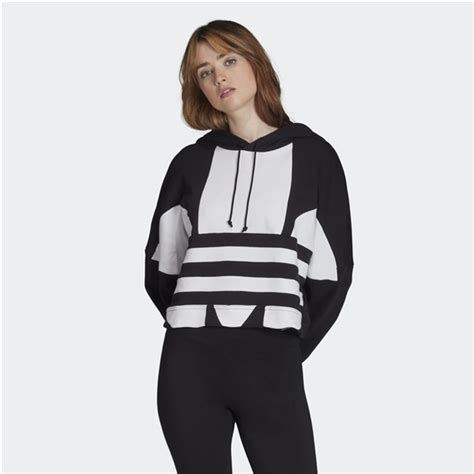 adidas lrg logo hoodie weiß